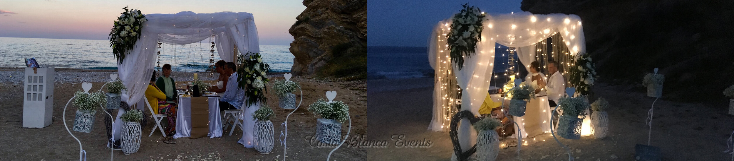 Beach wedding under the stars, could this be something for you?